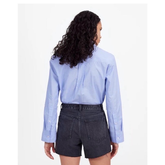 Madewell Shorts Brynn Long Short - Washed Black Denim - Picture 2 of 4